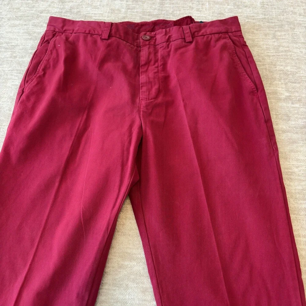 Vineyard Vines Pants Men's 34x32 Slim Fit Breaker Flat Front Straight Leg‎ Chino